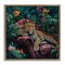 Stupell Industries Fashionable Leopard in Jungle Floating Frame, design by Petal Prints Design